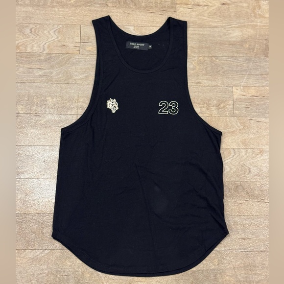 Darc Sport Wolves Bodybuilding Tank Top Black Number 23 "Greatness" Size Medim - Picture 2 of 3